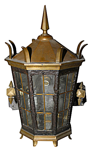 Exterior Brass Wall Lantern #2577