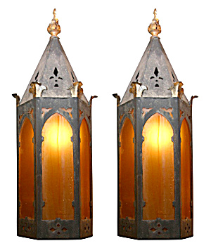 Pair Of Arts And Crafts Antique Wall Sconces