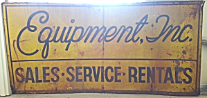 Equipment Sign