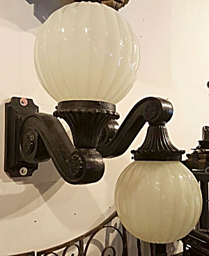 Cast Iron Restored Wall Sconces #3123