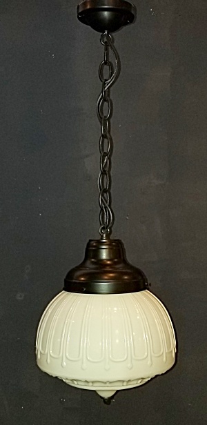 Pendant Light With Old Glass
