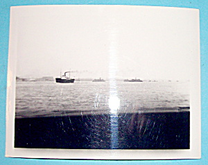 Vintage Photograph - 1939 New York Harbor