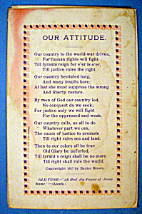 Our Attitude Postcard