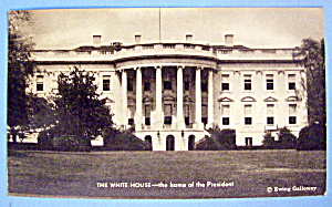 The White House Postcard With Home Of The President