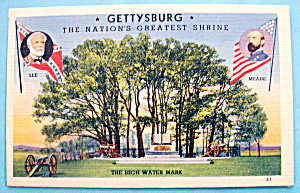 Gettysburg (Nation's Greatest Shrine) Postcard