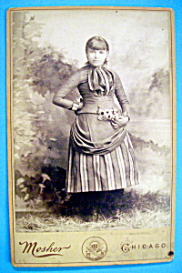 I've Got A Flower - Cabinet Photo Of A Young Woman