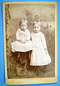 Sisterly Love - Cabinet Photo Of Young Sisters