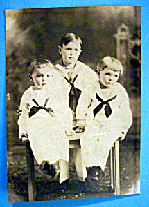 Sailor Boys - Cabinet Photo Of Mama's Little Sailors