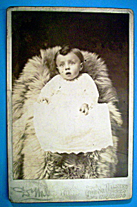 I See You - Cabinet Photo Of A Wide Eyed Baby Boy