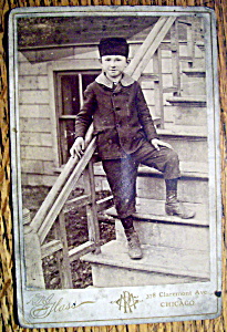 A Taste Of The Old Country - Cabinet Photo Of A Boy