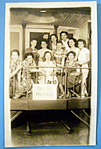 Riverview Park Women On Train Picture Postcard-chicago