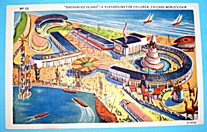Enchanted Island Postcard (1933 Chicago Fair)