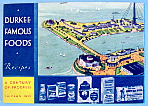1933 Century Of Progress, Durkee Foods Recipe Booklet