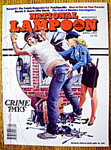 National Lampoon Magazine-april 1987
