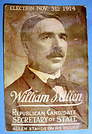 1914 William S. Allen Mailing Card