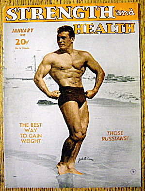 Jack La Lanne 1947 Strength & Health Magazine Cover
