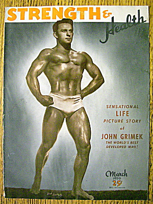 Dick Buckholz 1950 Strength & Health Magazine Cover
