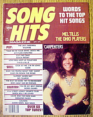 Song Hits September 1975 Karen Carpenter-the Carpenters