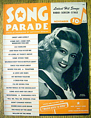 Song Parade November 1944 Gloria De Haven