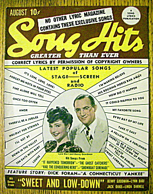 Song Hits Magazine August 1944 Lynn Bari & Ben Goodman