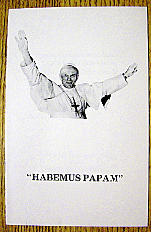 Pope John Paul Ii Mass For Election October 21, 1978