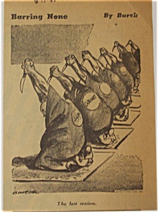 Political Cartoon - August 15, 1945 Japanese Surrender