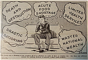 Political Cartoon - April 1, 1946 Struggle Against War