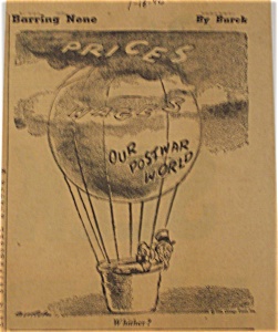 Political Cartoon - January 18, 1946 Post War Prices