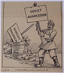 Political Cartoon - March 18, 1946 Soviet Aggression