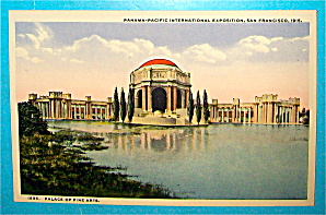 Palace Of Fine Arts Postcard-panama Pacific Exposition