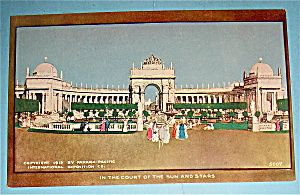 In The Court Of The Sun And Stars Postcard-pan Pac Expo