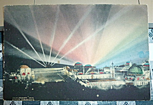 1915 Panama-pacific Exposition Postcard-night Lights