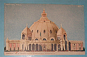 Festival Hall Postcard (Panama Pacific Expo)