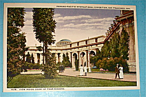 View Inside Court Of Four Seasons Postcard