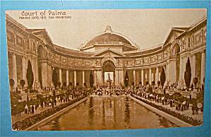 Court Of Palms Postcard (Panama Pacific Intl Expo)