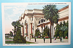 A Glimpse Of Machinery Palace Postcard (Pan Pac Expo)