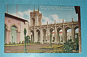 Arcade Entrance, Court Of Abundance Postcard