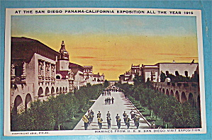 Marines From U.s.s. San Diego Visit Expo Postcard