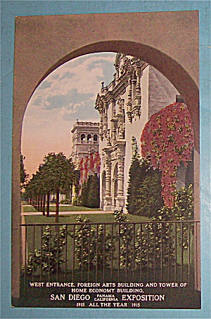 West Entrance, Foreign Arts Building Postcard