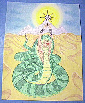 &quot;serpent Girl&quot; - Original Nude Fantasy