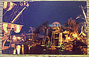 Pirate's Cove At Night Postcard (Magic Kingdom)