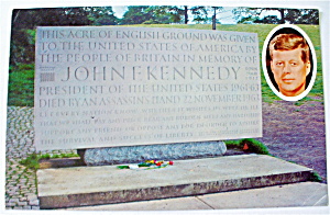 John F. Kennedy Grave Site Postcard