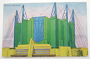 Travel Building Postcard (1933 Century Of Progress)
