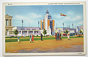 Illinois Host House, Chicago World's Fair Postcard