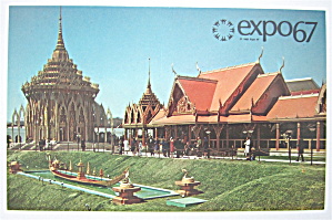 Le Pavilion De La Thailande, Expo 67 Postcard
