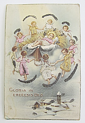 Gloria In Excelsis Deo Postcard (Sewn)