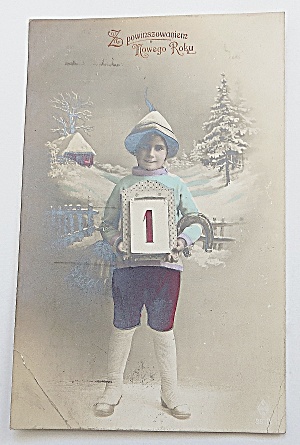 Boy Holding A Calendar