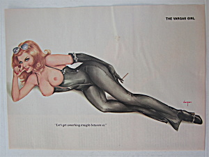Alberto Vargas-pin Up Girl-january 1976-woman In Black