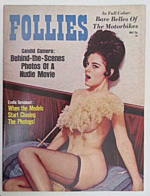 Follies Magazine May 1970 Bare Belles Of The Motorbikes