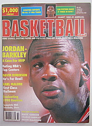 Basketball Scene Magazine 1990-1991 Jordan-barkley